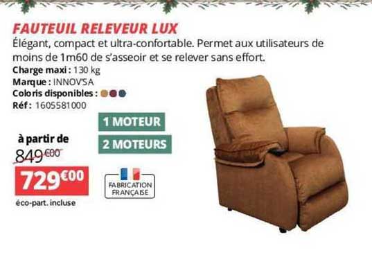 fauteuil releveur lux
