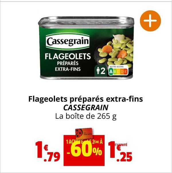 Flageolets Préparés Extra-fins Cassegrain
