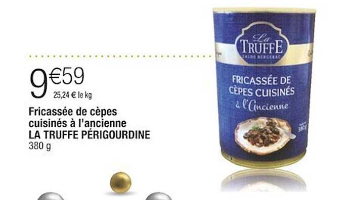 fricassée de cèpes cuisinés à l'ancienne la truffe périgourdine