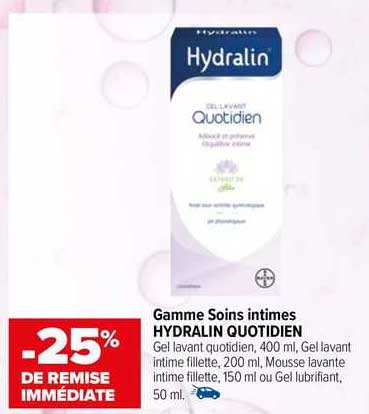 gamme soins intimes hydralin quotidien