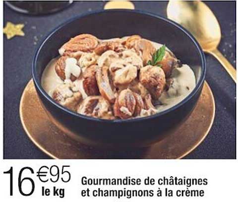 Gourmandise De Châtaignes Et Champignons à La Crème