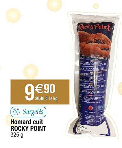 homard cuit rocky point
