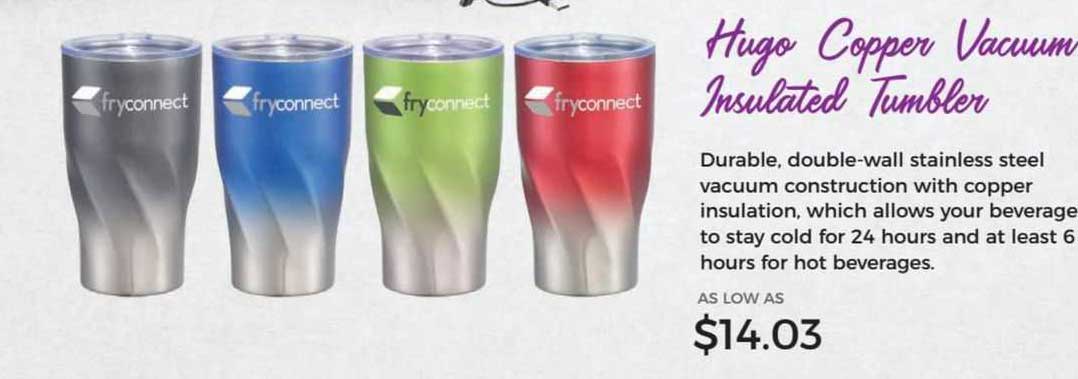 hugo copper vacuum insulated tumbler