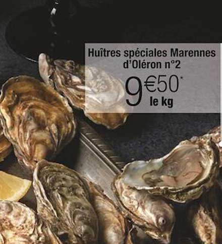 huîtres spéciales marennes d'oléron n°2
