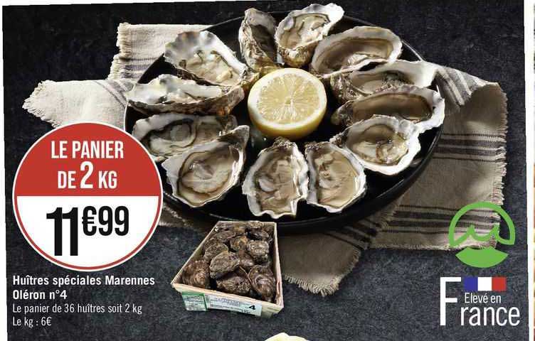 huîtres spéciales marennes oléron n°4