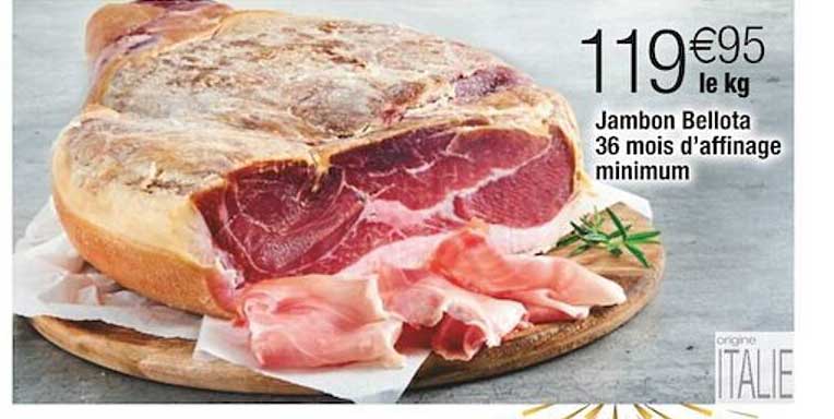 jambon bellota 36 mois d'affinage minimum