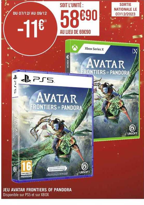 Jeu Avatar Frontiers Of Pandora