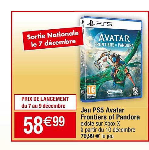 jeu ps5 avatar frontiers of pandora