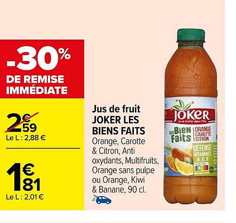 jus de fruit joker les biens faits