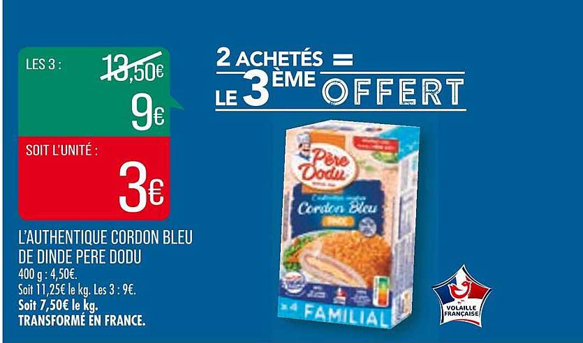 l'authentique cordon bleu de dinde père dodu