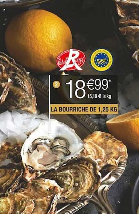 la bourriche de 1,25 kg