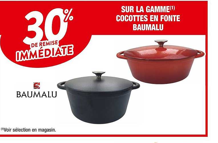 la gamme cocottes en fonte baumalu