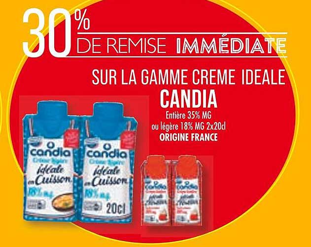 la gamme crème idéale candia