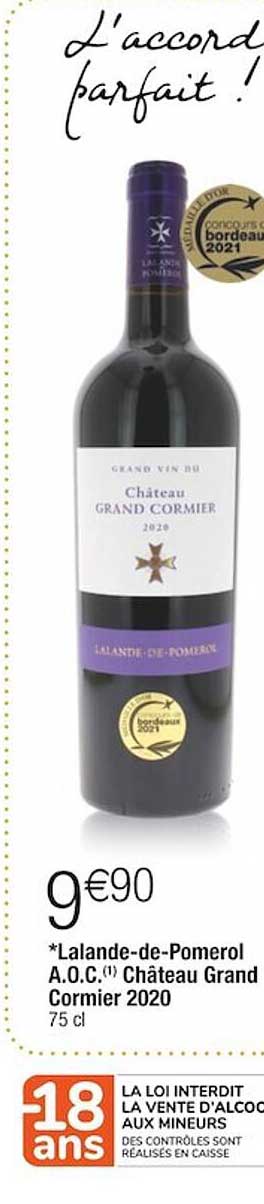 lalande-de-pomerol a.o.c. château grand cormier 2020