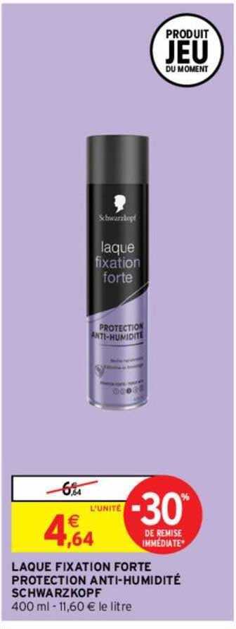 laque fixation forte protection anti-humidité schwarzkopf