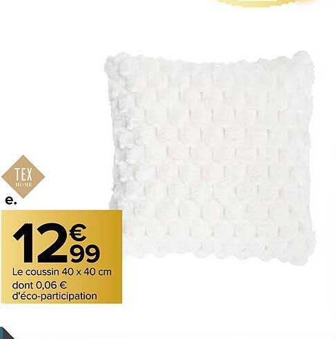 Le Coussin 40 X 40 Cm Tex Home