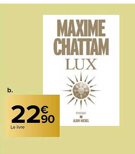 le livre maxime chattam lux