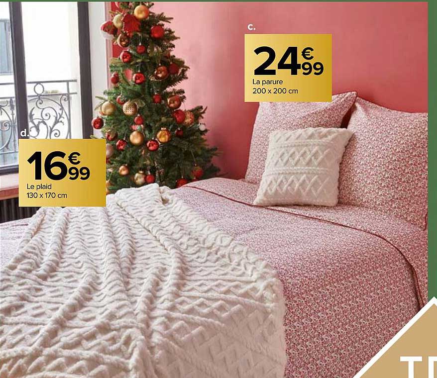 Le Plaid 130 X 170 Cm, La Parure 200 X 200 Cm Tex Home