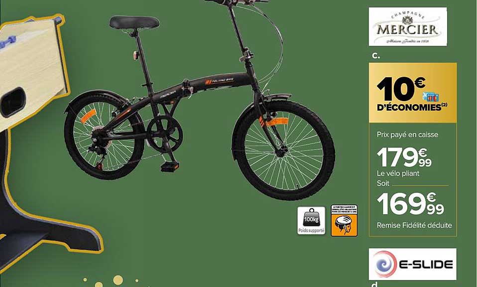 le vélo pliant mercier