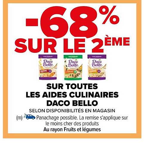 les aides culinaires daco bello