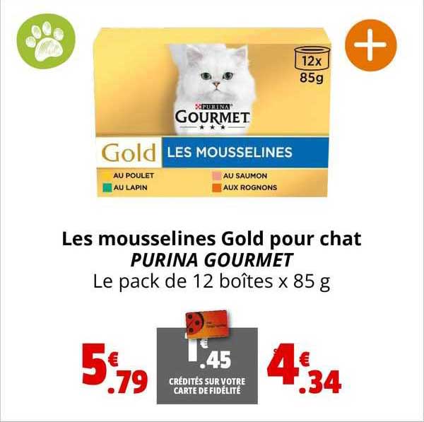 Les Mousselines Gold Pour Chat Purian Gourmet