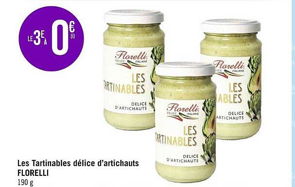 Les Tartinables Délices D'artichauts Florelli