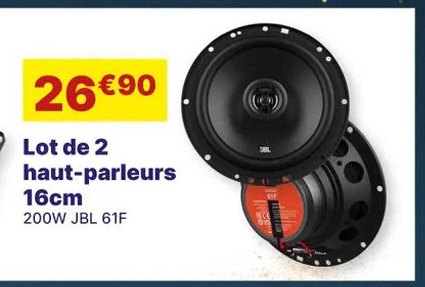 lot de 2 haut-parleurs 16cm