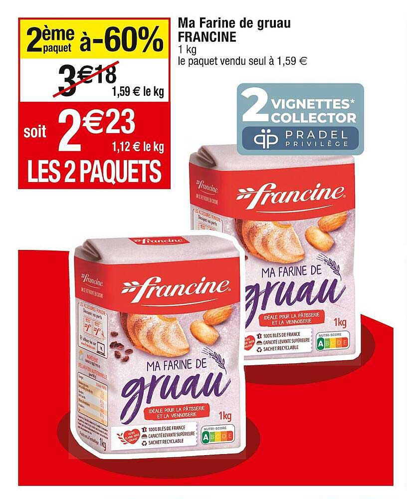 ma farine de gruau francine