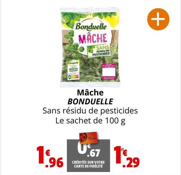 mâche bonduelle sans résidu de pesticides