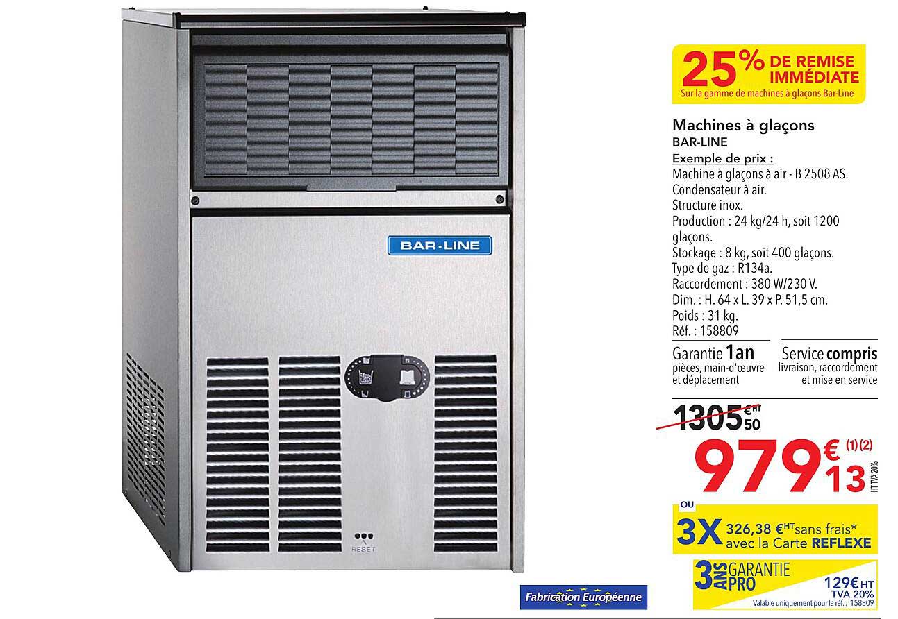 machines à glaçons bar-line
