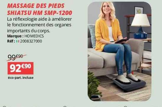 massage des pieds shiatsu hm smp-1200