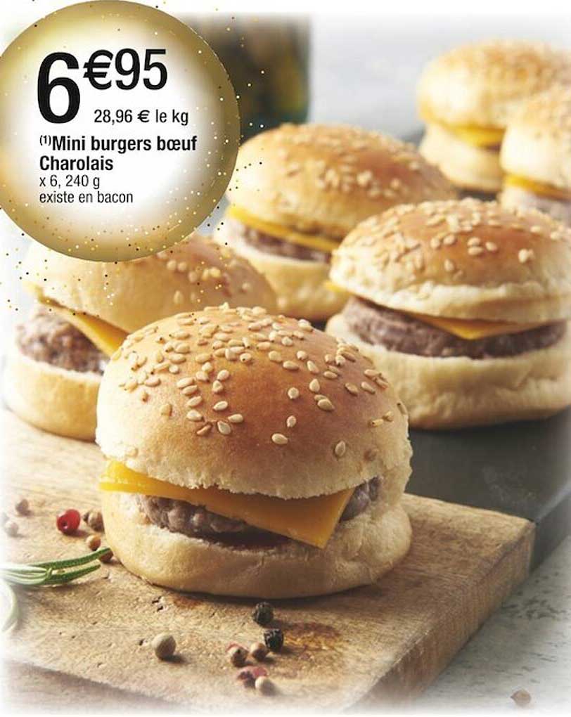 Mini Burgers Bœuf Charolais