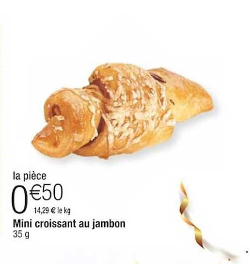Mini Croissant Au Jambon