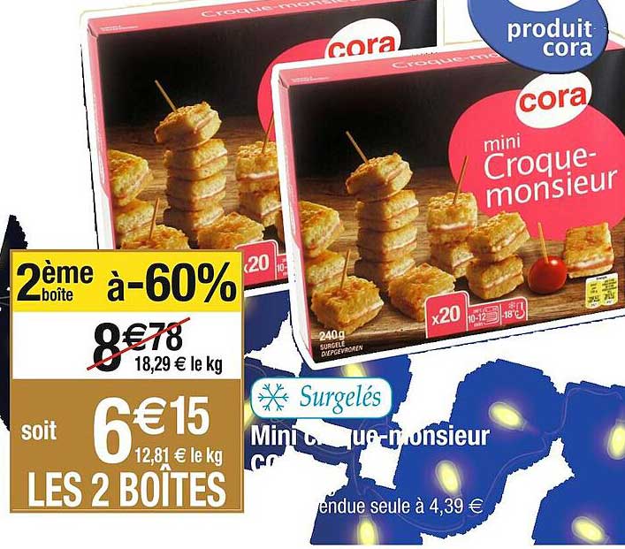 mini croque-monsieur cora