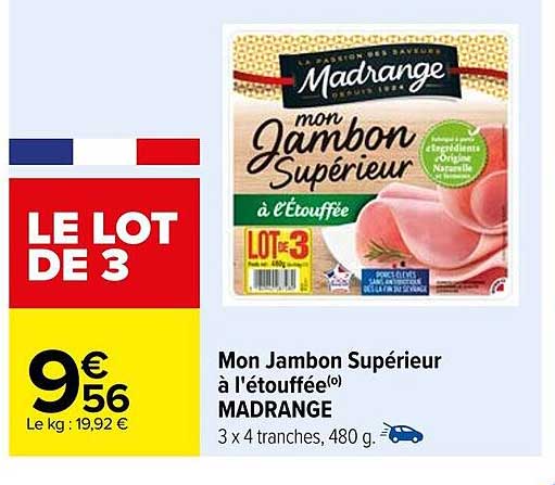 mon jambon supérieur à l'étouffée madrange