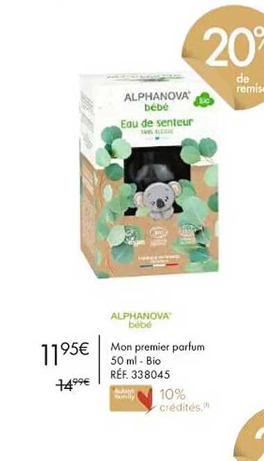 mon premier parfum 50 ml - bio alphanova
