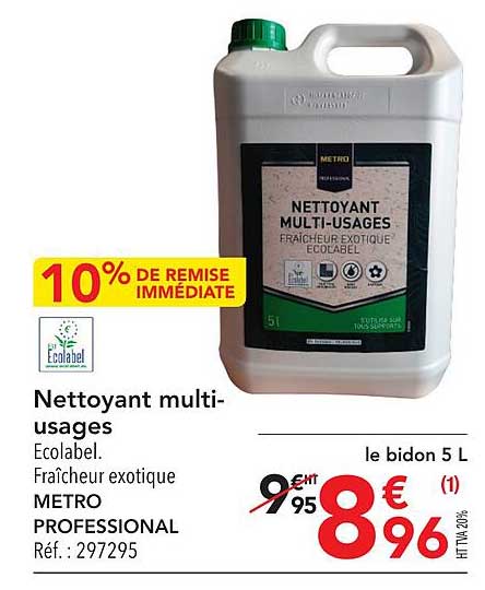 nettoyant multi-usages métro professional