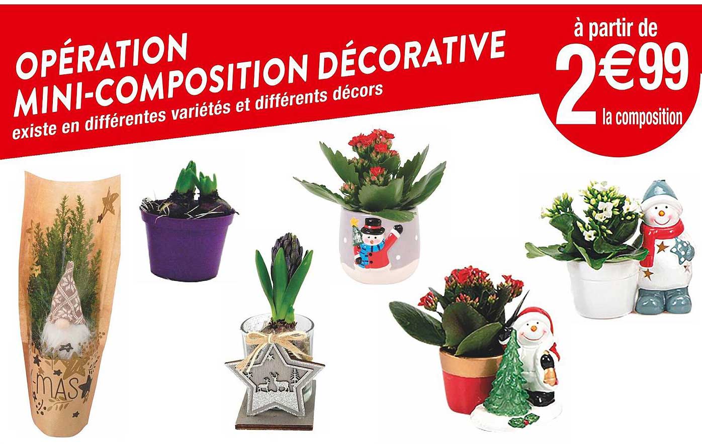 opération mini-composition décorative