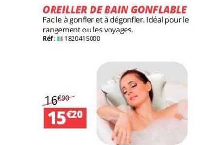 Oreiller De Bain Gonflable
