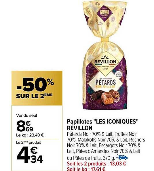 papillotes "les iconiques" révillon