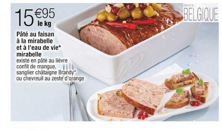 pâté au faisan à la mirabelle et à l'eau de vie mirabelle