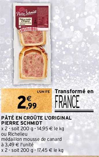 pâté en croûte l'original pierre schmidt