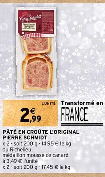 pâté en croûte l'original pierre schmidt