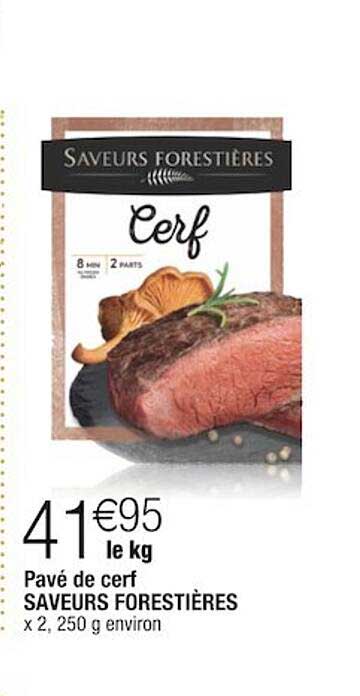 Pavé De Cerf Saveurs Forestières