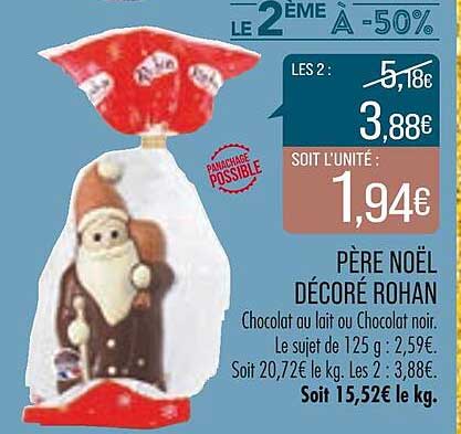 Père Noël Décoré Rohan