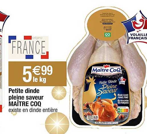 petite dinde pleine saveur maître coq