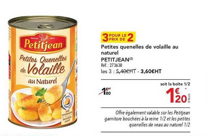 petites quenelles de volaille au naturel petit jean