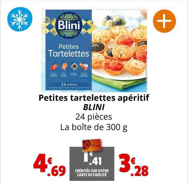 petites tartelettes apéritif blini
