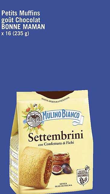 petits muffins goût chocolat bonne maman