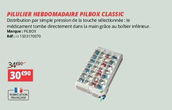 pilulier hebdomadaire pilbox classic